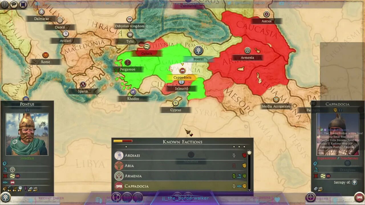 Poncho Villa Streams Total War Rome 2 Radious Mod Multiplayer Campaign Pontus Legendary 2022-06-20