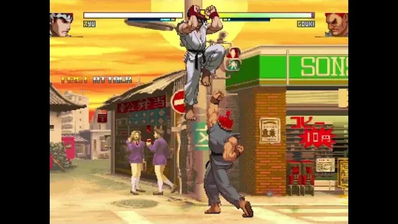 Street Fighter Alpha - Evil Ryu vs Akuma