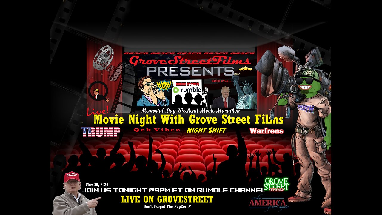 🎬Movie Night with Grove Street Films🎬 Memorial Day Weekend Salute