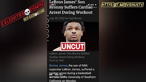 LeBron James' Son Bronny Suffers Cardiac Arrest During Workout... "UNCUT" #VishusTv 📺