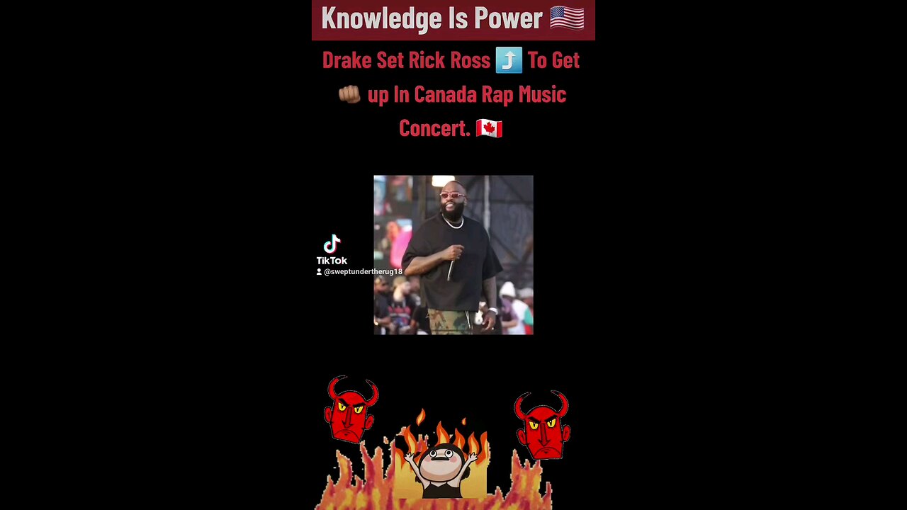 Drake Set Rick Ross Up To Get Beat up In Canada Rap Music Concert