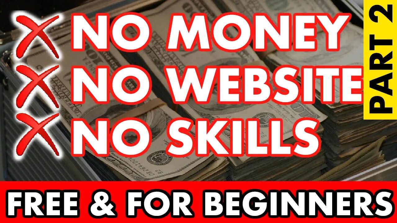 Make Money Online For Free, No Skills, No Website ( 1 Month Challenge! ) PART 2