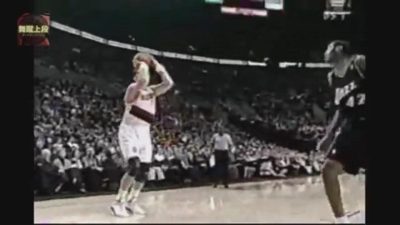 Arvydas Sabonis 18 Points Vs. Jazz, 2000-01.