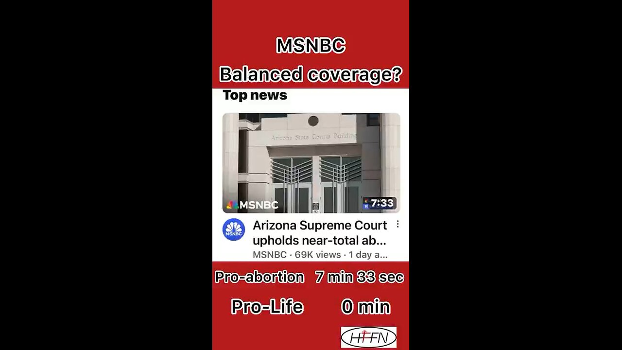 Arizona Abortion Ban Media Coverage… is it fair and balanced? You decide.