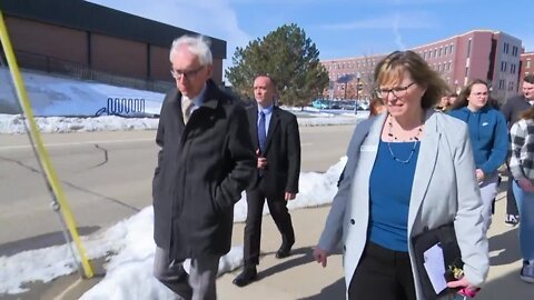 Evers tours UWO to promote proposed capital budget