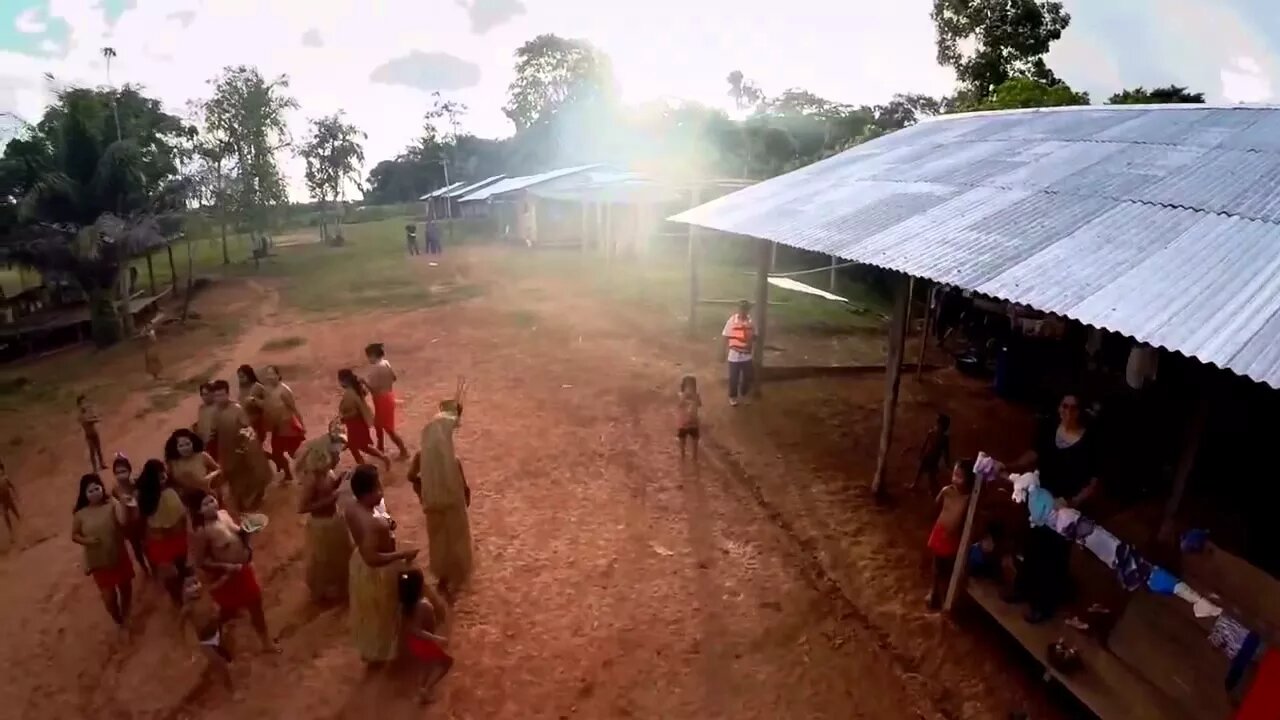 DJI Phantom aerial footage of the Yahuas tribe in the Peruvian Amazon