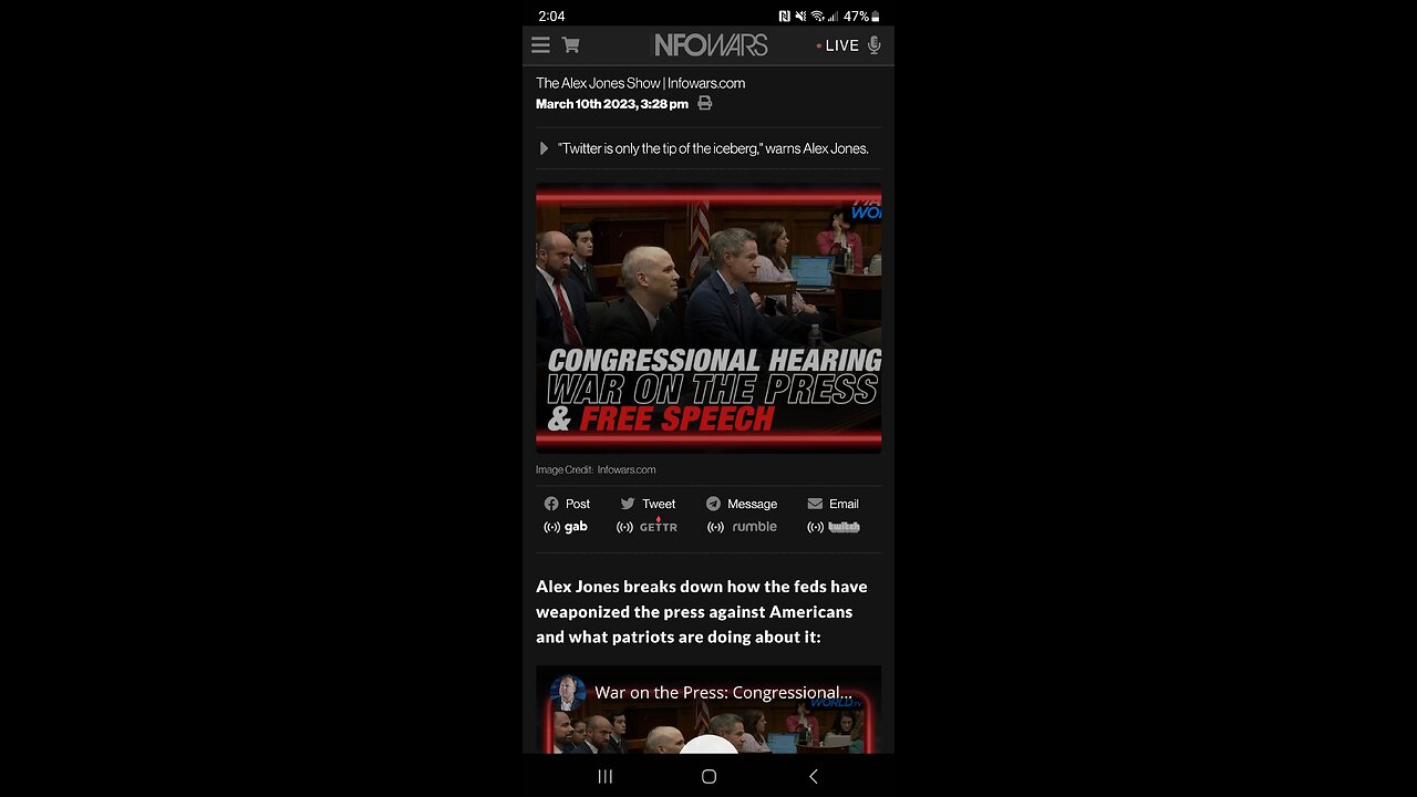 War on the Press: Congressional Hearing to Determine the Fate of Free Speech