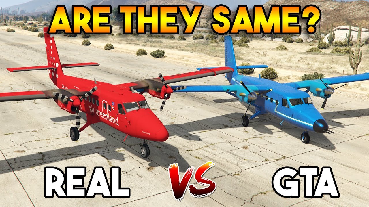 GTA 5 STREAMER216 VS REAL Canada DHC-6 (ARE THEY SAME?)