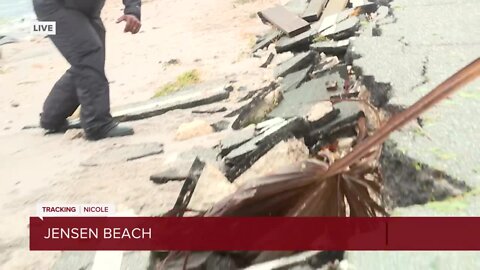 Road crumbling in Jensen Beach