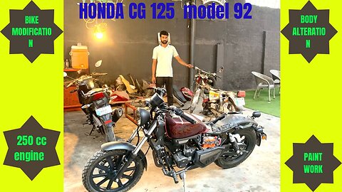 BIKE MODIFICATION HONDA 125 92 MODEL.#viral #viralvideos #fyp#viralvideo #foryourpage#fyp