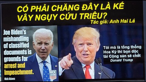 CÓ PHẢI CHĂNG ĐÂY LÀ KẾ VÂY NGỤY CỨU TRIỆU?