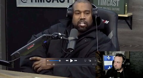 A review of Kanye West walking out from Timcast