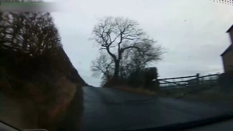 Driving through Kirby Malham to Malham,North Yorkshire