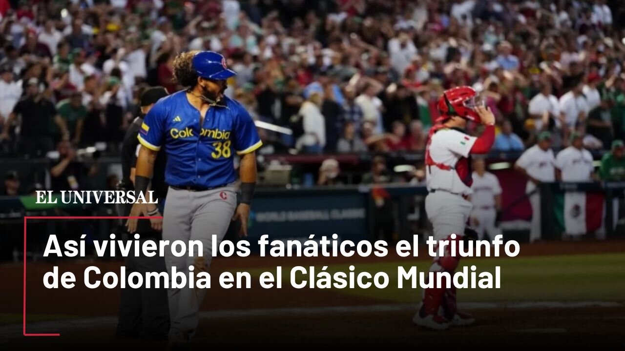 Así vivieron los fanáticos el triunfo de Colombia en el Clásico Mundial