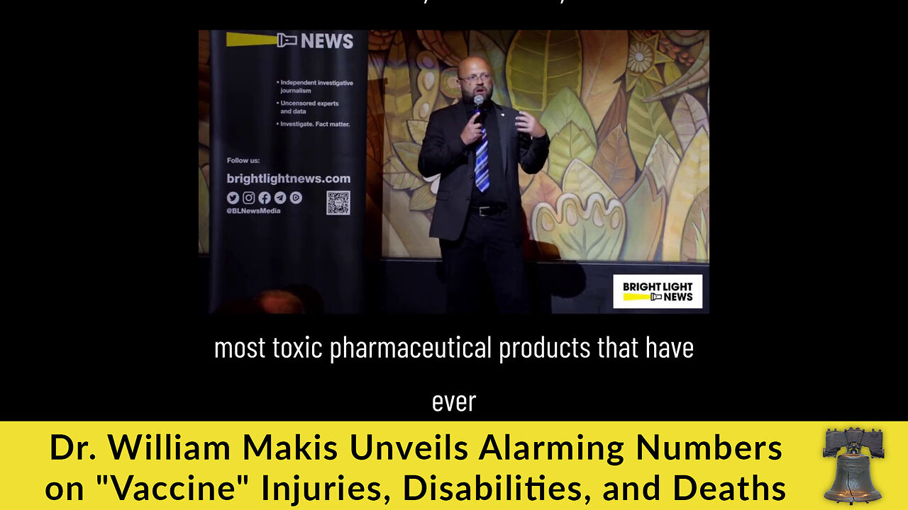 Dr. William Makis Unveils Alarming Numbers on "Vaccine" Injuries, Disabilities, and Deaths