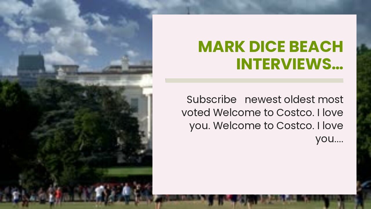 Mark Dice beach interviews…