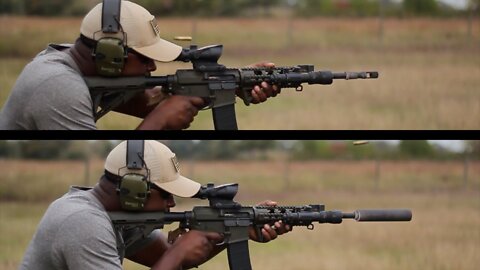 AR 15 Suppressed vs AR 15 Un-Suppressed (Rifle By: 2 VETS ARMS CO.)