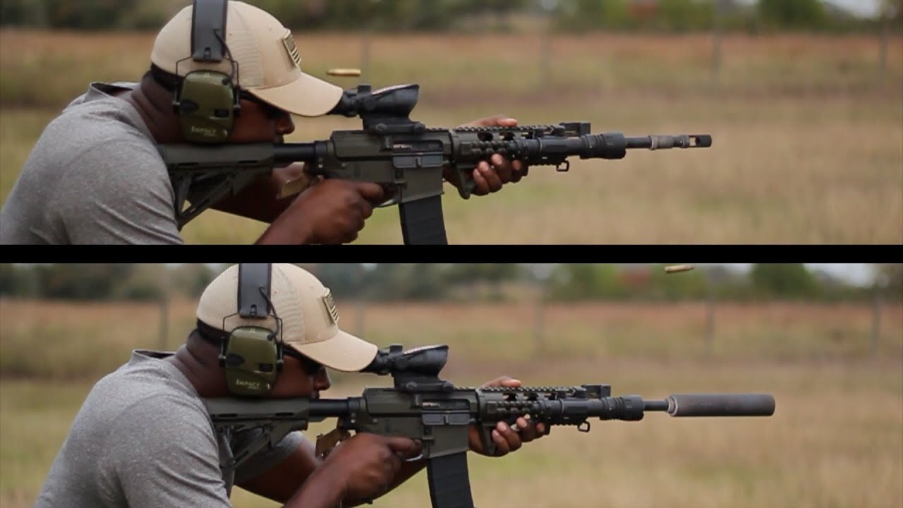 AR 15 Suppressed vs AR 15 Un-Suppressed (Rifle By: 2 VETS ARMS CO.)