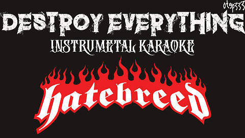 Hatebreed | Destroy Everything (Karaoke + InstruMetal)