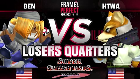 FPS6 Online - IMP | Ben (Sheik) vs. htwa (Fox) - Smash Melee Losers Quarterfinal