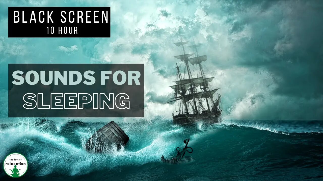 Ship Sounds for Sleeping | Black Screen