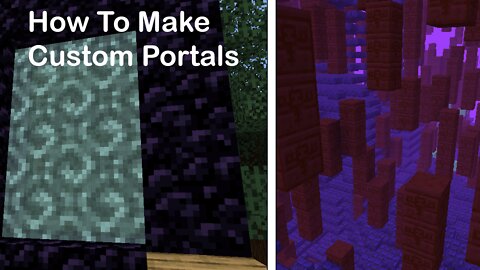 Minecraft - How To Make Customs Portals!