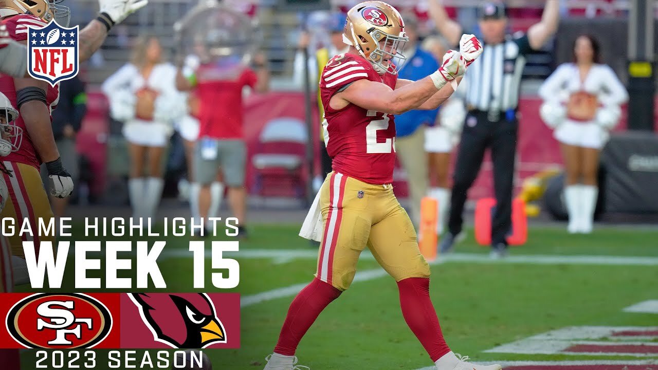 San Francisco 49ers vs. Arizona Cardinals Game Highlights - NFL 2023 Week 15