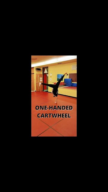 One-Handed Cartwheel __ New Skill! __ Martial Arts __ #shorts