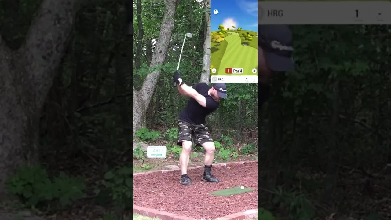 Hole 1 - Kambaku GC #Shorts #Golf #GarminR10 #SimGolf #YoutubeShorts