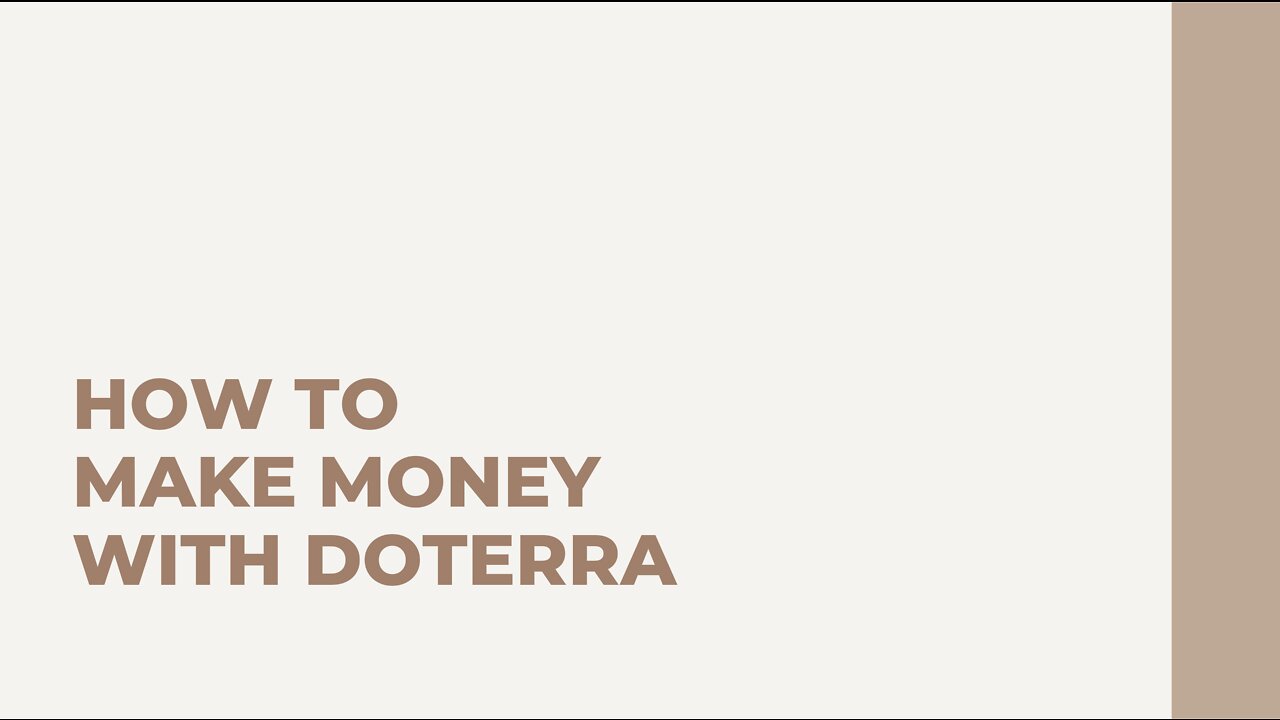 How to Make Money with doTERRA