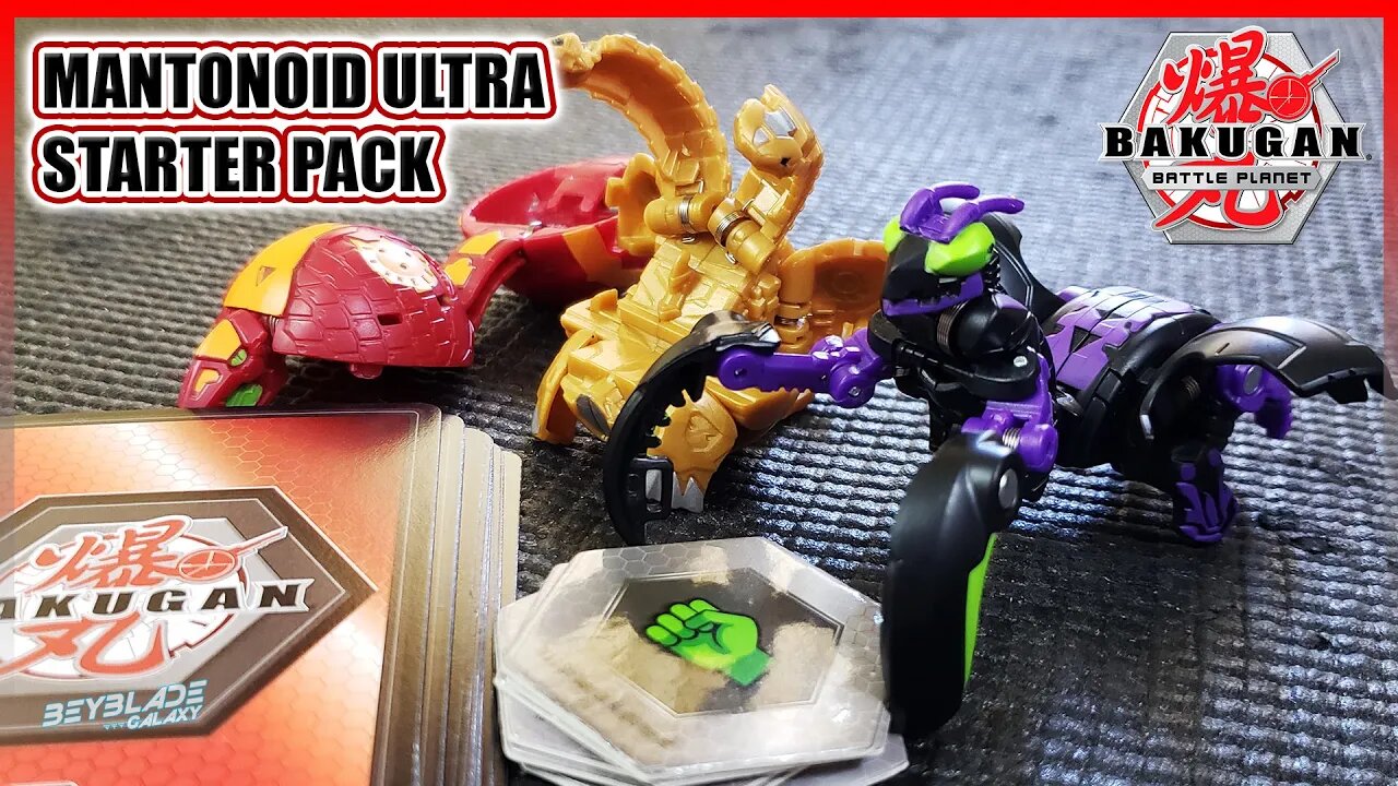 Abrindo Sarter Pack DARKUS MANTONOID ULTRA - Bakugan Battle Planet