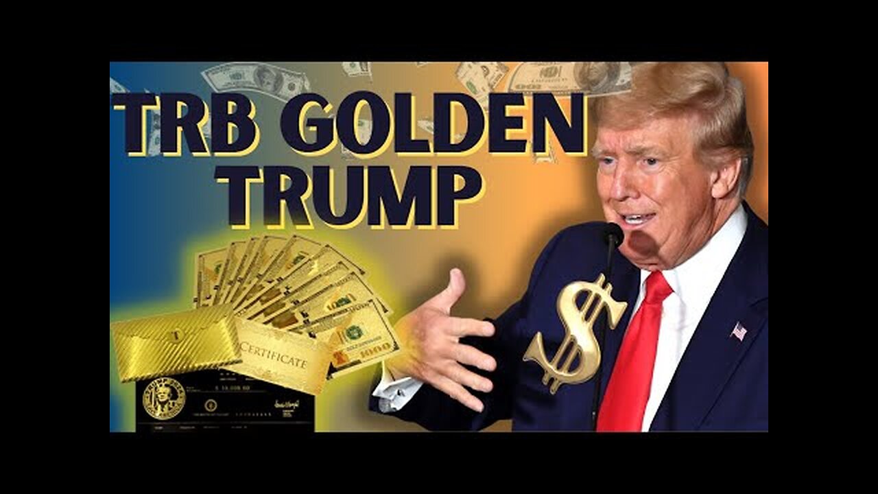 Trump Gold Dollar - 24K GOLD TRUMP DOLLAR - TRUMP TRB BUCKS 24K GOLD NOTES