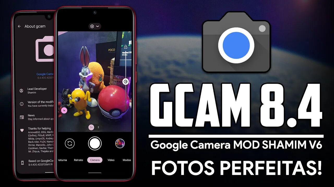 Google Camera v8.4.400 SHAMIM V6 | GCAM SHAMIM COM CORES DE IPHONE, LENTES AUXILIARES E LIB PATCHER!