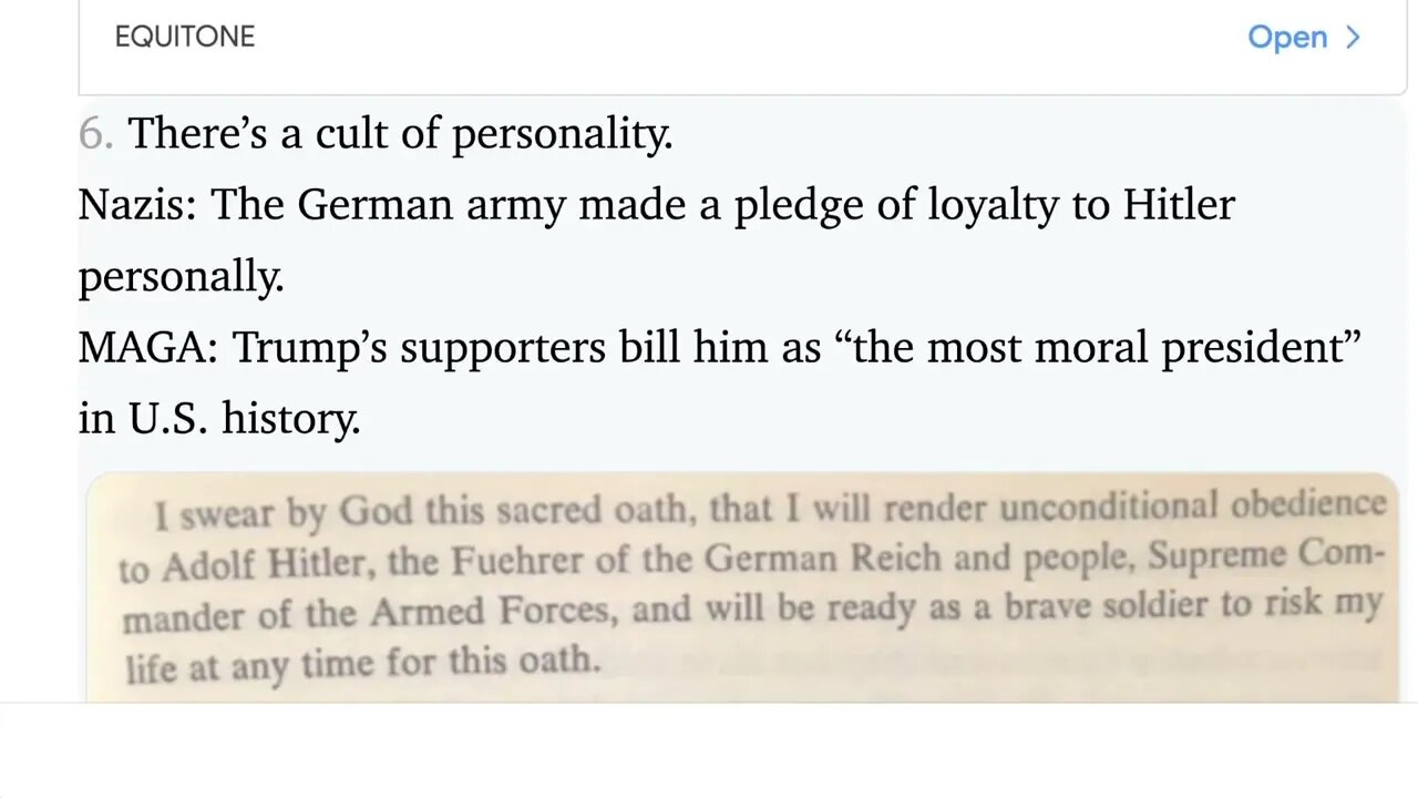 [分享] 希特勒的崛起和MAGA的崛起有多少相似之處？