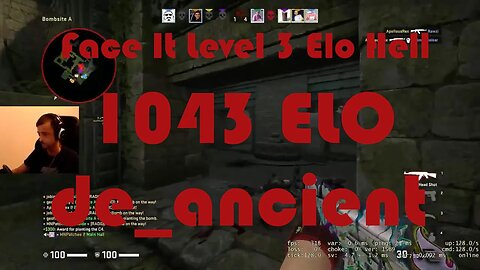 Most Entertaining Match Yet? Face It Level 3 Elo Hell - Road to Level 4 - de_ ancient - 1043 ELO