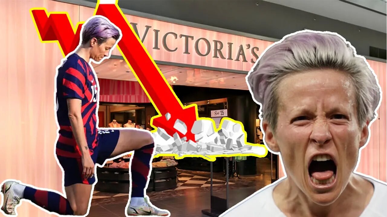 Victoria's Secret got WOKE with KNEELER Megan Rapinoe and is going BROKE as the stock price TANKS!