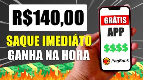 SAQUE DINHEIRO no CADASTRO NA MESMA HORA que BAIXAR [R$140 NO PIX / PAGBANK] APP para GANHAR DNHEIRO