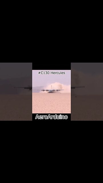 Watch Crazy Bouncy Landing in Hot Desert Sands C130 Hercules #Aviation #Fly #AeroArduino