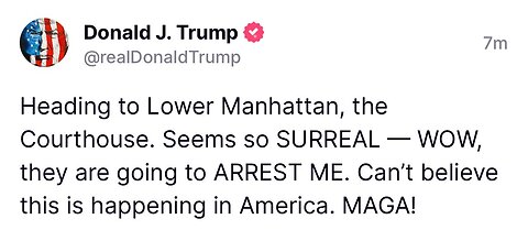 Trump now being process ahead of arraignment.