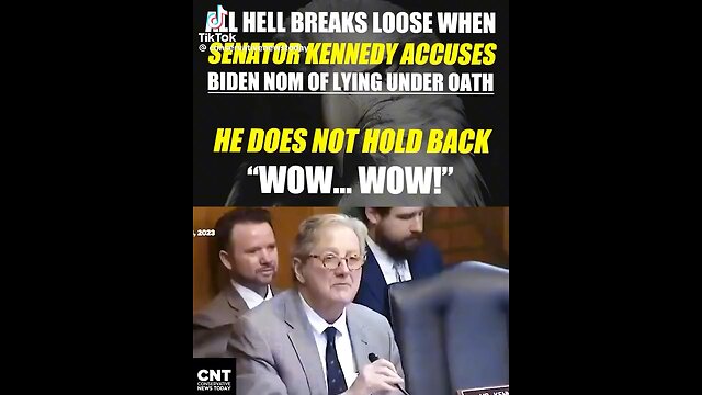 Breaking news, Senator Kennedy does not hold back