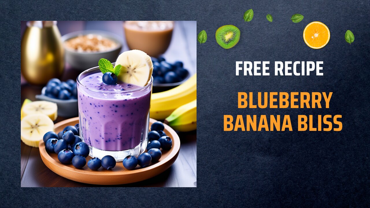 Free Blueberry Banana Bliss Recipe 🍌💙+ Healing Frequency🎵