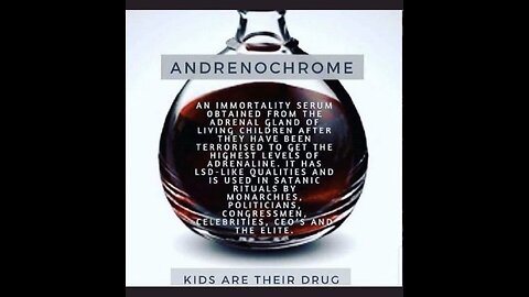 Adrenochrome: What it is and how it effects the user.