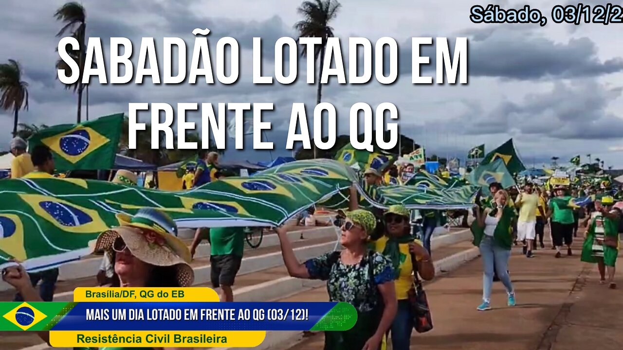 34° dia de movimento democrático em Brasília, Resistência Civil. Fraudes nas eleições de 2022!