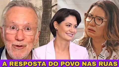 ACONTECEU! MICHELLE BOLSONARO OVACIONADA JANJA LUL4 SAIU PELOS FUNDO