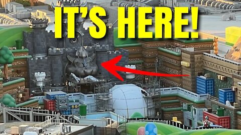 Bowsers Head Is Here! | Toothsome Marquee Up | Super Nintendo World | Universal Studios Hollywood!