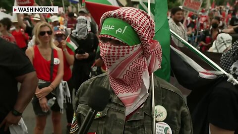 Fox News Confronts Agitator Carrying Hamas Flag At Protest…'What Message Do You Want To Send Today?'