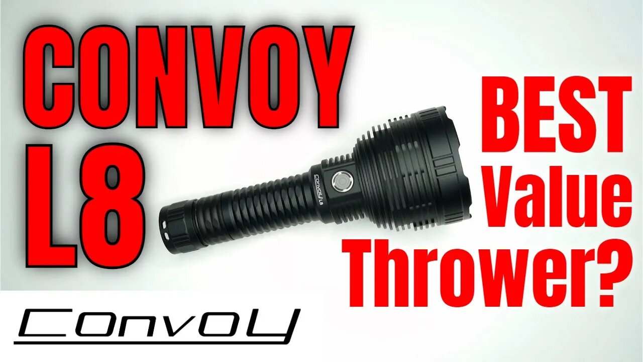 Convoy L8 Flashlight Review in 2022: The ULTIMATE Thrower? 1.5km beam + 26800 cell + USB-C charging