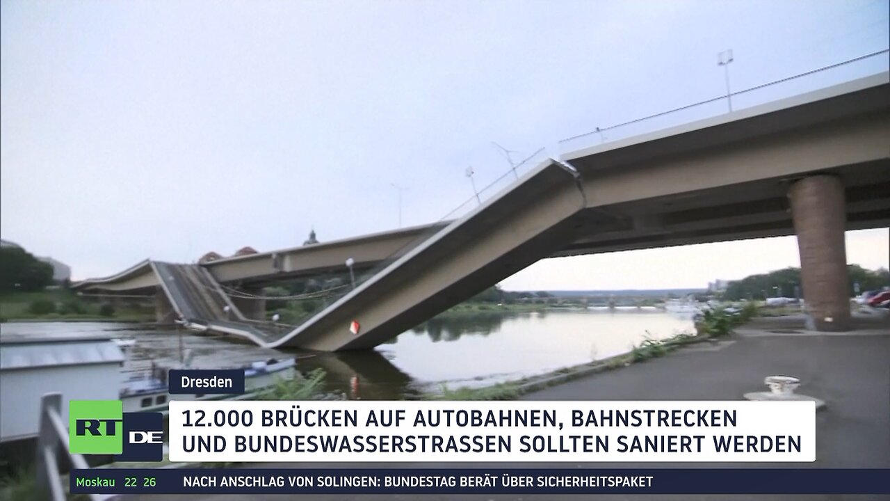 Carolabrücke: Bauindustrieverband sieht gigantischen Sanierungsstau bei Tausenden Brücken