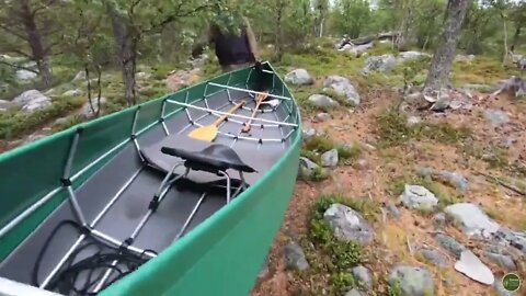 Norwegian Wilderness Canoe Tour. Exhausted, overturned in the rapids. last two days * 18