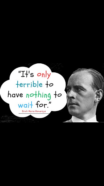 a message for the soldiers || Erich Maria Remarque